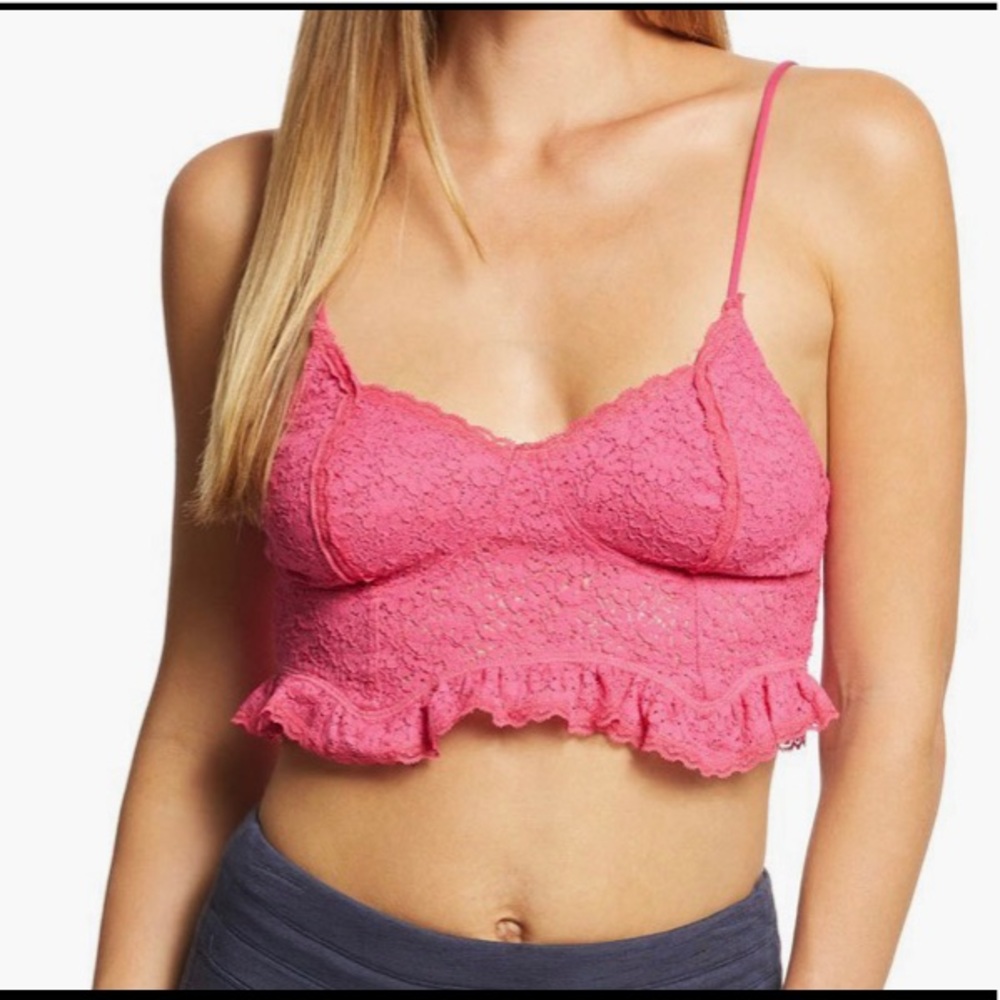 Free people ruffle crop top